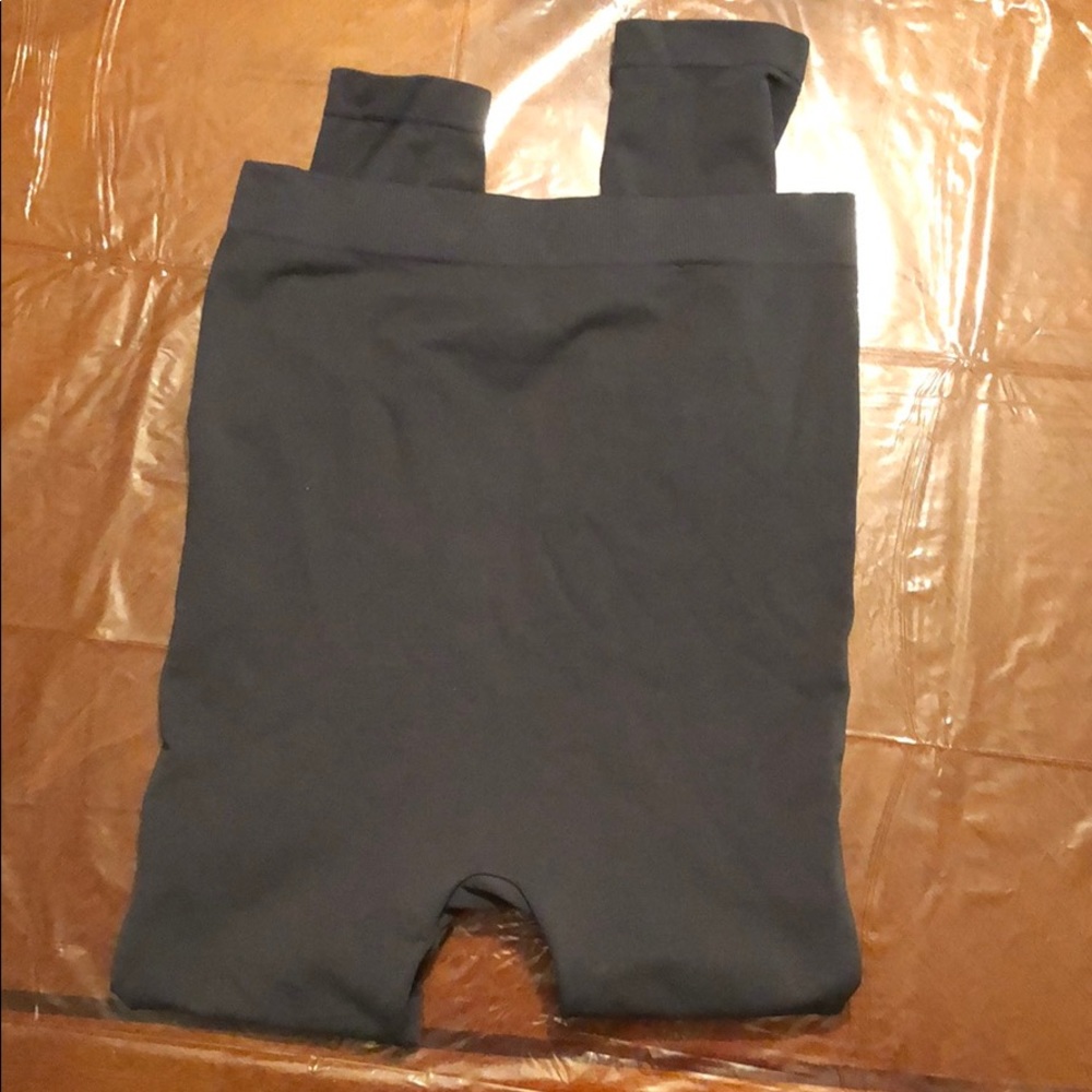 Gray maternity leggings